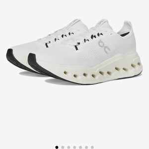 On Running Men's White and Black Athletic Shoes